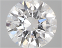 0.40 Carats, Round with Excellent Cut, D Color, IF Clarity and Certified by GIA