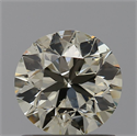 1.00 Carats, Round with Very Good Cut, N Color, I1 Clarity and Certified by GIA