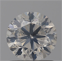 1.00 Carats, Round with Very Good Cut, F Color, I1 Clarity and Certified by GIA