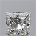0.80 Carats, Princess G Color, VS2 Clarity and Certified by GIA