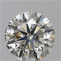 1.00 Carats, Round with Very Good Cut, J Color, I1 Clarity and Certified by GIA