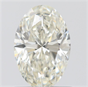 0.80 Carats, Oval K Color, SI1 Clarity and Certified by GIA