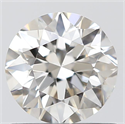 0.70 Carats, Round with Very Good Cut, K Color, VS2 Clarity and Certified by GIA