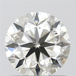 Picture of 0.80 Carats, Round with Very Good Cut, L Color, SI1 Clarity and Certified by GIA