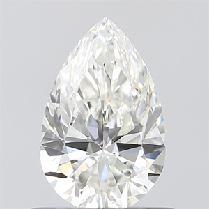 Picture of 0.60 Carats, Pear H Color, VVS2 Clarity and Certified by GIA