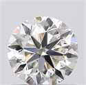 0.70 Carats, Round with Very Good Cut, J Color, VVS2 Clarity and Certified by GIA