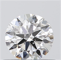 0.43 Carats, Round with Excellent Cut, D Color, SI2 Clarity and Certified by GIA