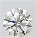 0.60 Carats, Round with Excellent Cut, J Color, VVS2 Clarity and Certified by GIA