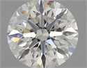 0.53 Carats, Round with Excellent Cut, H Color, VS2 Clarity and Certified by GIA