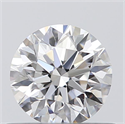 0.50 Carats, Round with Excellent Cut, D Color, IF Clarity and Certified by GIA