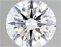 Lab Created Diamond 2.13 Carats, Round with excellent Cut, D Color, vs1 Clarity and Certified by IGI