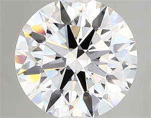 Picture of Lab Created Diamond 2.10 Carats, Round with ideal Cut, D Color, vs1 Clarity and Certified by IGI