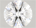 Lab Created Diamond 2.10 Carats, Round with ideal Cut, D Color, vs1 Clarity and Certified by IGI