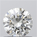 0.62 Carats, Round with Excellent Cut, H Color, IF Clarity and Certified by GIA