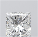 0.51 Carats, Princess E Color, VVS1 Clarity and Certified by GIA