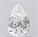 0.50 Carats, Pear E Color, VVS1 Clarity and Certified by GIA