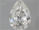 0.81 Carats, Pear H Color, SI2 Clarity and Certified by GIA