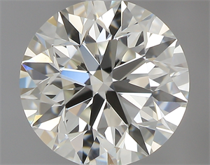 Picture of 0.83 Carats, Round with Excellent Cut, J Color, IF Clarity and Certified by GIA
