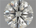 0.71 Carats, Round with Excellent Cut, L Color, VS2 Clarity and Certified by GIA