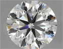 0.81 Carats, Round with Very Good Cut, F Color, IF Clarity and Certified by GIA