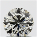 0.80 Carats, Round with Very Good Cut, L Color, SI1 Clarity and Certified by GIA