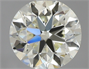 0.80 Carats, Round with Very Good Cut, N Color, VVS2 Clarity and Certified by GIA
