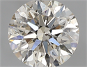 0.71 Carats, Round with Excellent Cut, L Color, SI1 Clarity and Certified by GIA