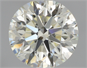 0.72 Carats, Round with Excellent Cut, L Color, SI1 Clarity and Certified by GIA