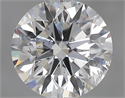 0.70 Carats, Round with Excellent Cut, D Color, I1 Clarity and Certified by GIA