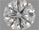 0.80 Carats, Round with Excellent Cut, F Color, I1 Clarity and Certified by GIA