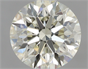 0.80 Carats, Round with Excellent Cut, M Color, VVS2 Clarity and Certified by GIA