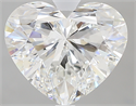 3.10 Carats, Heart G Color, IF Clarity and Certified by GIA