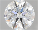 0.74 Carats, Round with Excellent Cut, F Color, VVS1 Clarity and Certified by GIA