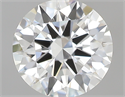 0.52 Carats, Round with Excellent Cut, G Color, VVS2 Clarity and Certified by GIA