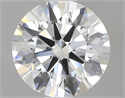 0.65 Carats, Round with Excellent Cut, G Color, VVS1 Clarity and Certified by GIA