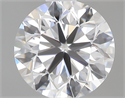 0.50 Carats, Round with Very Good Cut, D Color, VVS2 Clarity and Certified by GIA