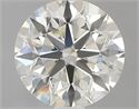 0.75 Carats, Round with Excellent Cut, J Color, VVS2 Clarity and Certified by GIA