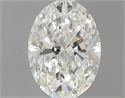 0.50 Carats, Oval H Color, VS2 Clarity and Certified by GIA