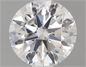 0.50 Carats, Round with Very Good Cut, D Color, VVS2 Clarity and Certified by GIA