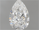 0.50 Carats, Pear F Color, VVS2 Clarity and Certified by GIA