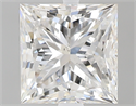 2.01 Carats, Princess H Color, SI1 Clarity and Certified by GIA