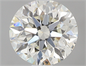 0.90 Carats, Round with Excellent Cut, J Color, SI1 Clarity and Certified by GIA