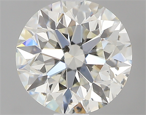 Picture of 0.90 Carats, Round with Excellent Cut, J Color, SI1 Clarity and Certified by GIA