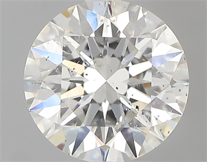 Picture of 0.90 Carats, Round with Excellent Cut, I Color, SI2 Clarity and Certified by GIA