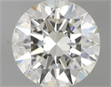 0.50 Carats, Round with Excellent Cut, J Color, IF Clarity and Certified by GIA