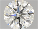 0.80 Carats, Round with Excellent Cut, K Color, VS2 Clarity and Certified by GIA