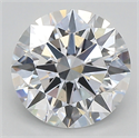 Lab Created Diamond 2.05 Carats, Round with excellent Cut, D Color, vs1 Clarity and Certified by IGI