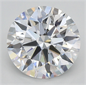 Lab Created Diamond 2.04 Carats, Round with ideal Cut, D Color, vs1 Clarity and Certified by IGI