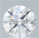 Lab Created Diamond 2.63 Carats, Round with Excellent Cut, F Color, VVS2 Clarity and Certified by IGI