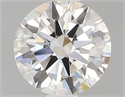 0.53 Carats, Round with Excellent Cut, H Color, VS2 Clarity and Certified by GIA